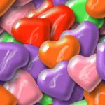 Heartshaped candies