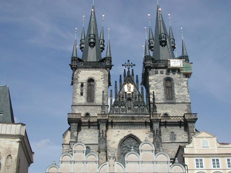 Building top in Prague