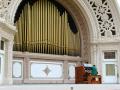 Pipe organ in a church