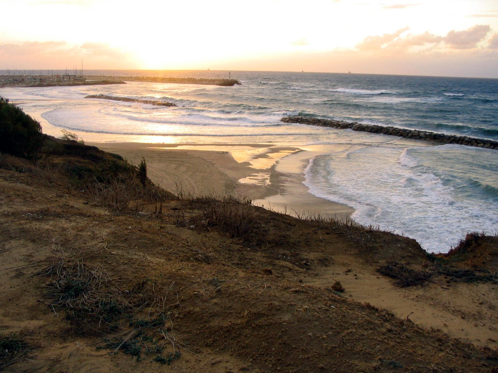 Rough Shoreline in Israel