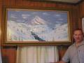 Winter Mountain Landscape Painting