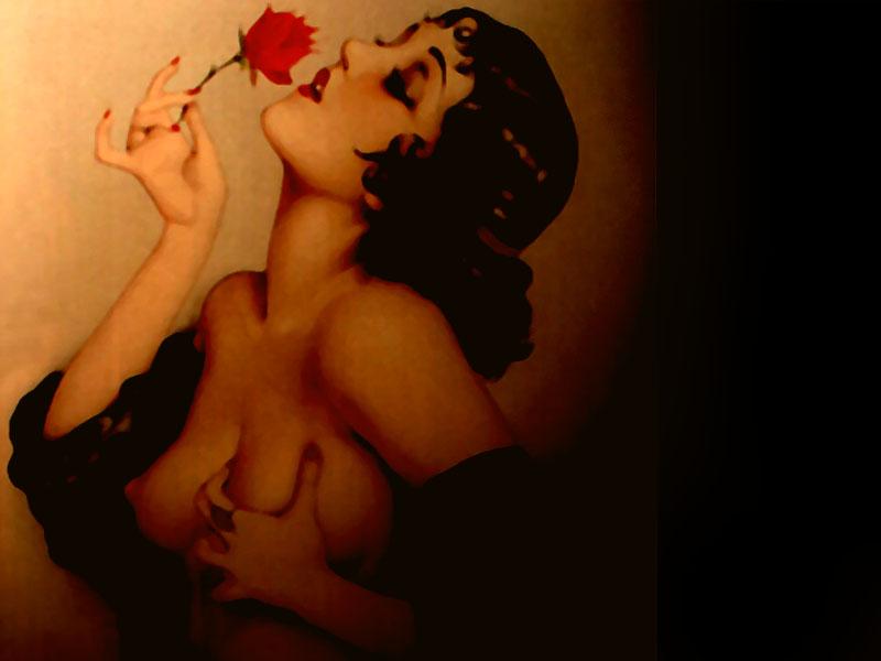 Alberto Vargas Painting