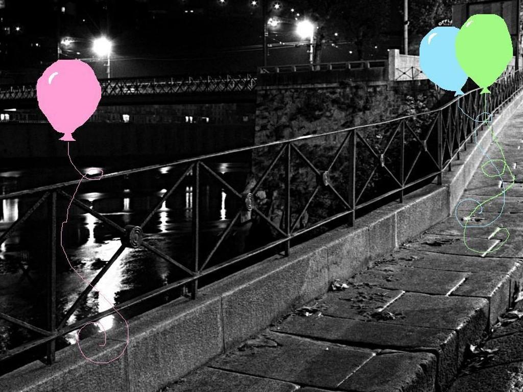 Balloons in the city