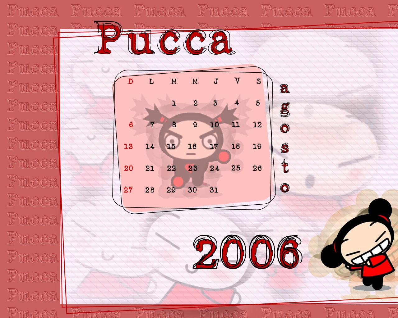 Pucca Calendar - August 2006