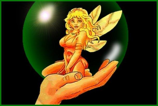 Fairy in hand