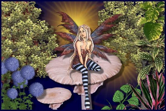 Fairy on Mushroom