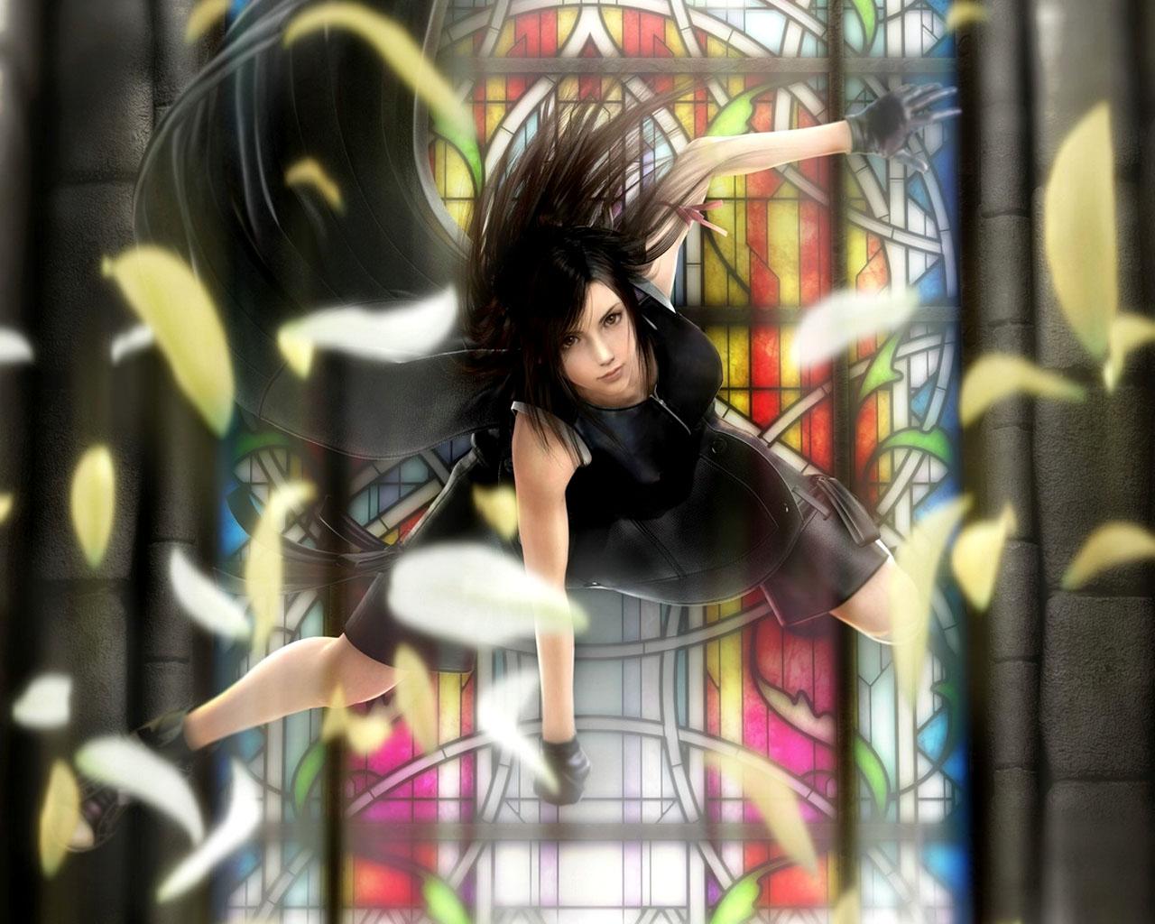 Tifa on in the Church - Final Fantasy VII Advent Children