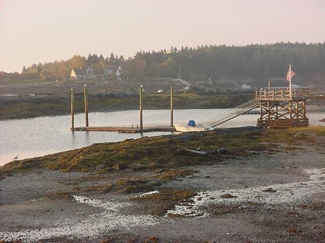 Sunrise on the boatdock