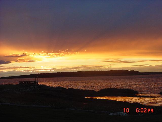 Sunset Over Bailey Island, Maine