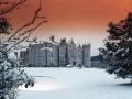 Kinnitty castle in the snow