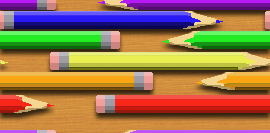 colored pencils