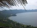 background: El Salvador Cuatepeque Lake