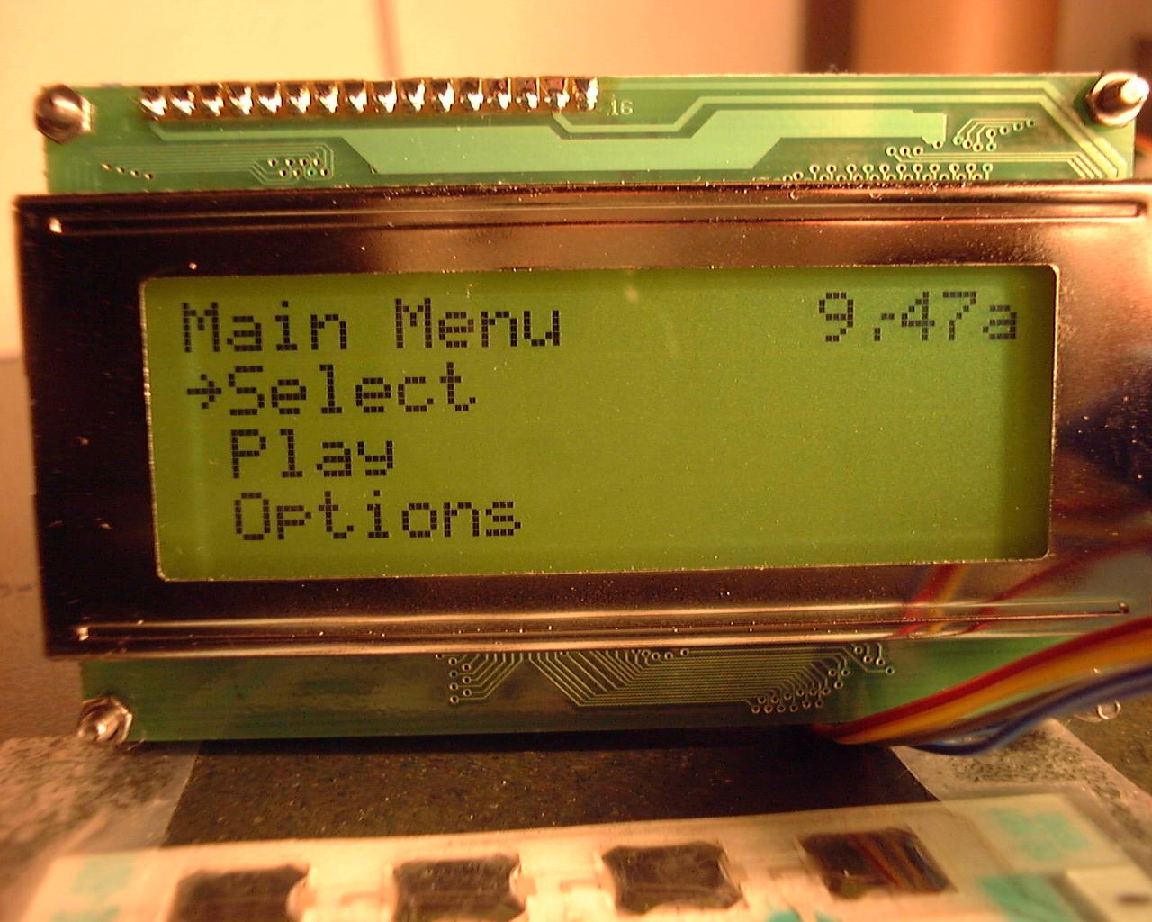 Main Menu