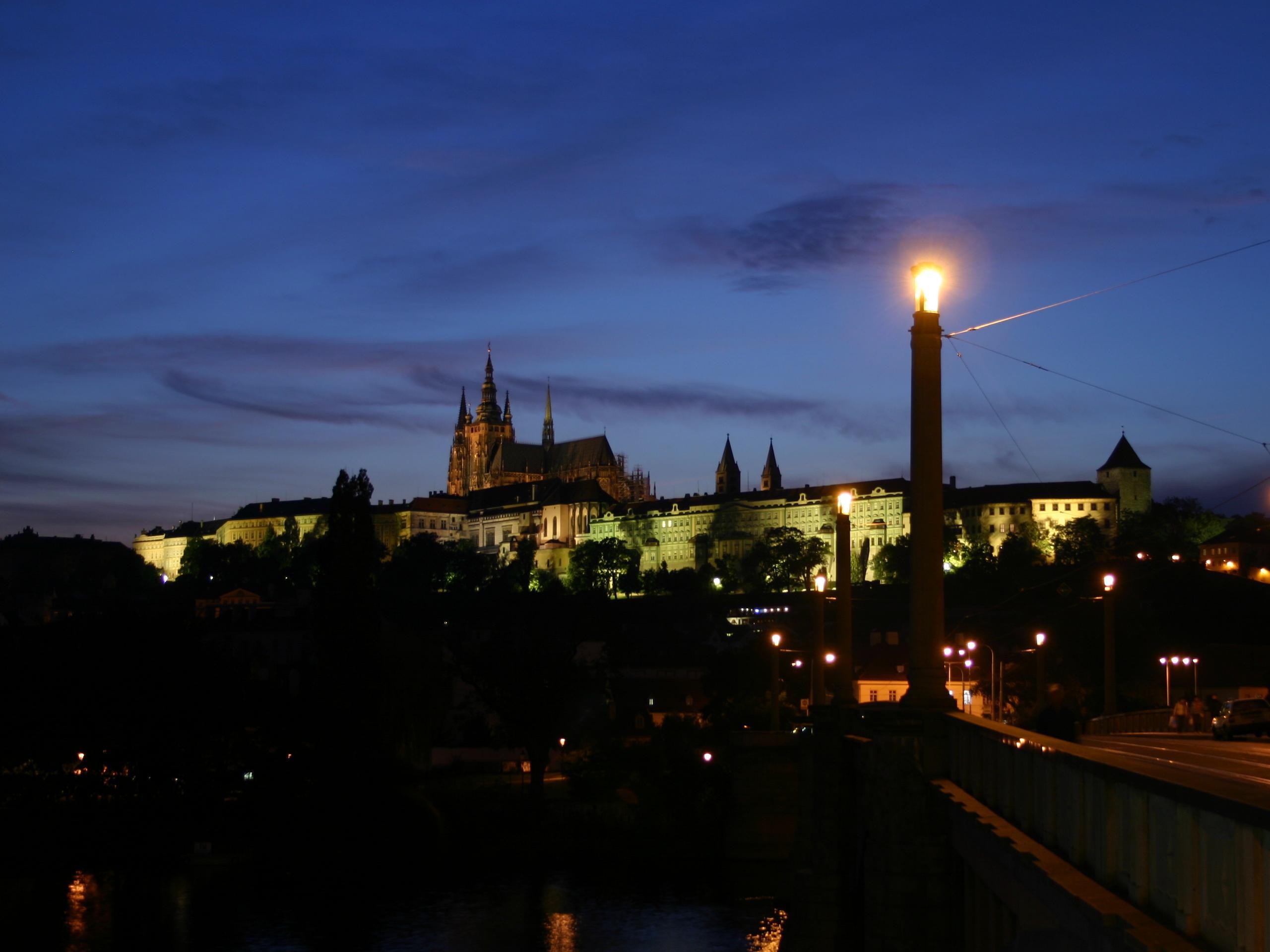 Prague at night